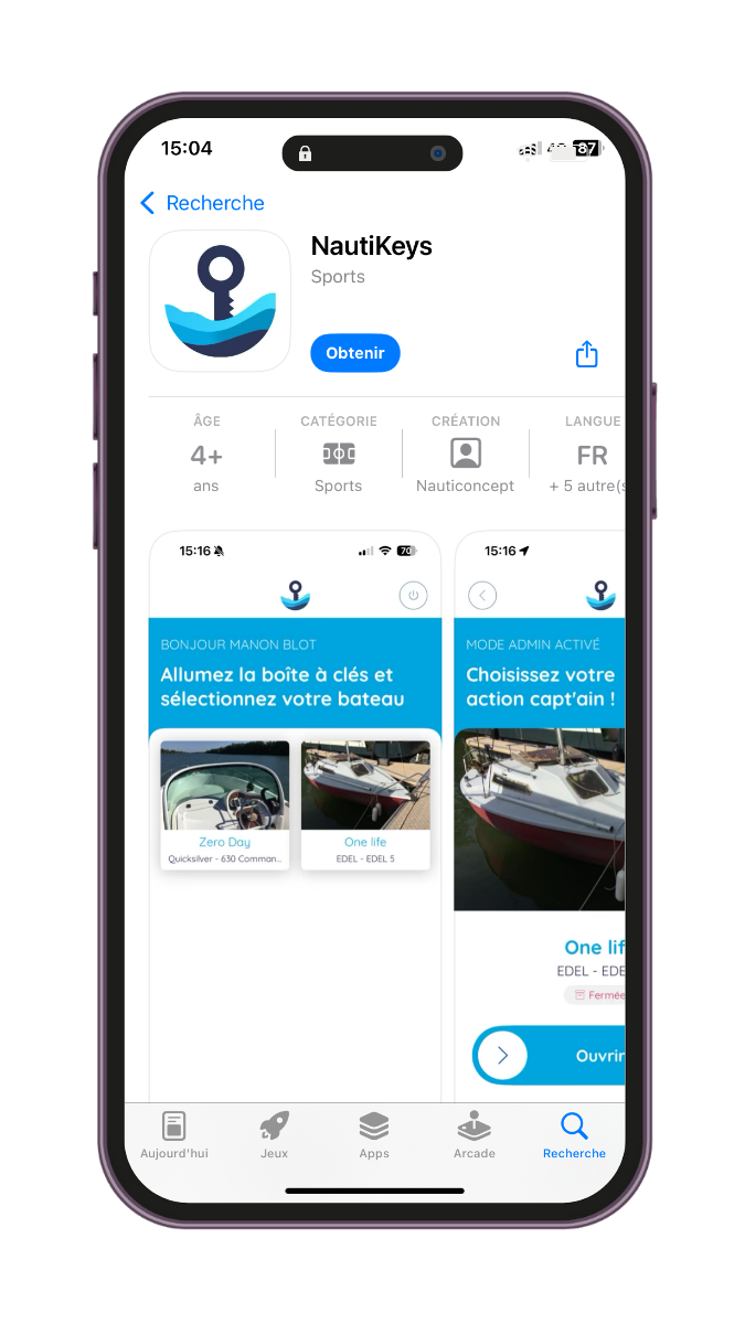 Application mobile NautiKeys