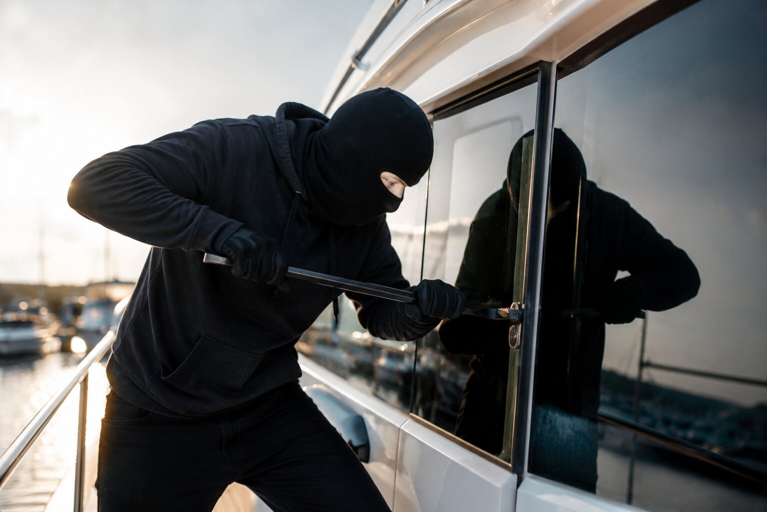 Intrusion sur un bateau