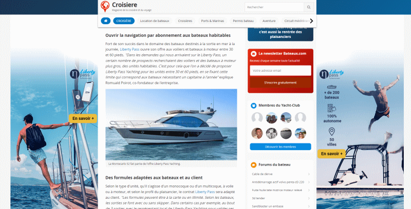 Liberty Pas Yachting sur bateaux.com